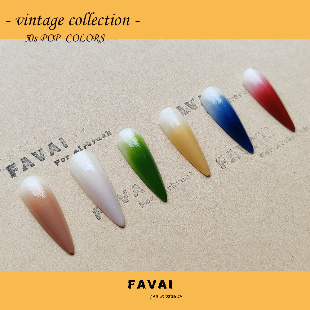 FAVAI 6 Colors Airbrush Gel Nail Polish Set - Macaron Collection (#M) 6 *  15ml : Beauty & Personal Care 