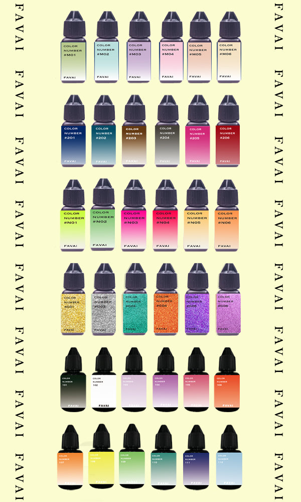 FAVAI 6 Colors Airbrush Gel Nail Polish Set - Fall & Winter Collection